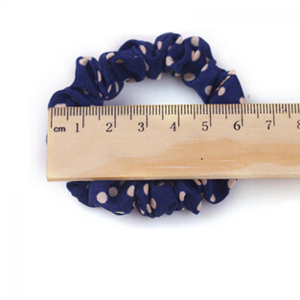 Fashion Elastic Girl Hair Band Rope Ponytail Holder Scrunchie Dot Print