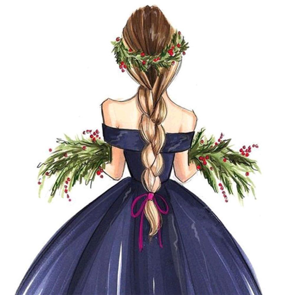 Girl Painting DIY 5D Diamond Embroidery Cross Stitch Kit Home Wall Decor