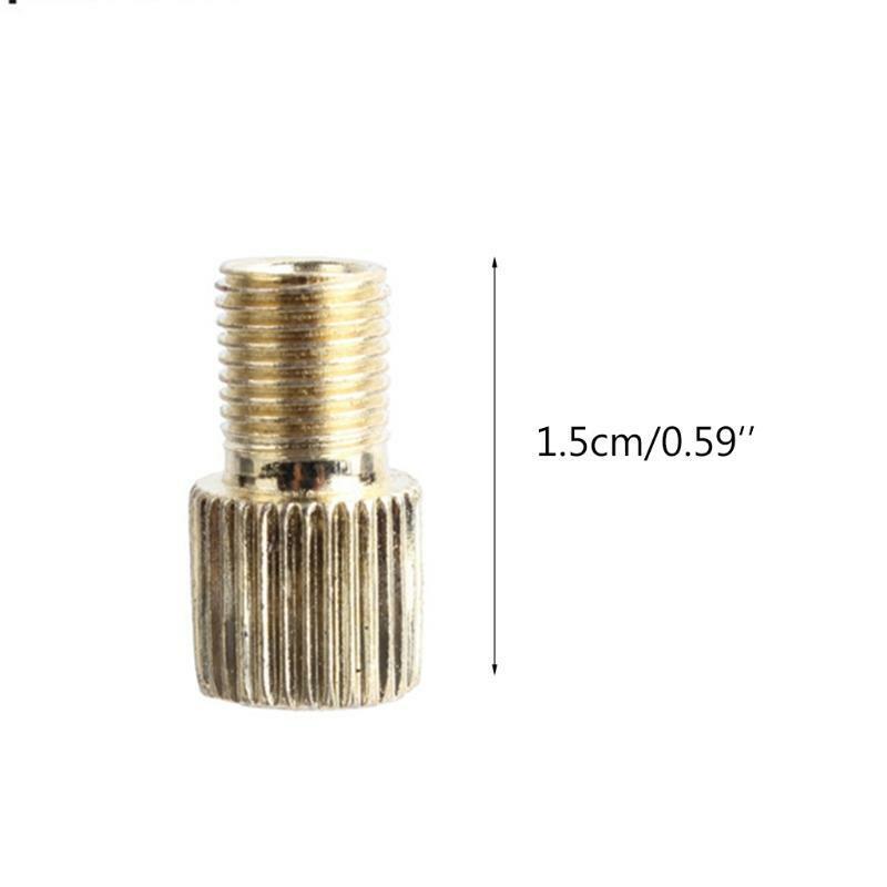 1 Set of Bike Tire Adapters Brass Presta Schrader Adapter Tools