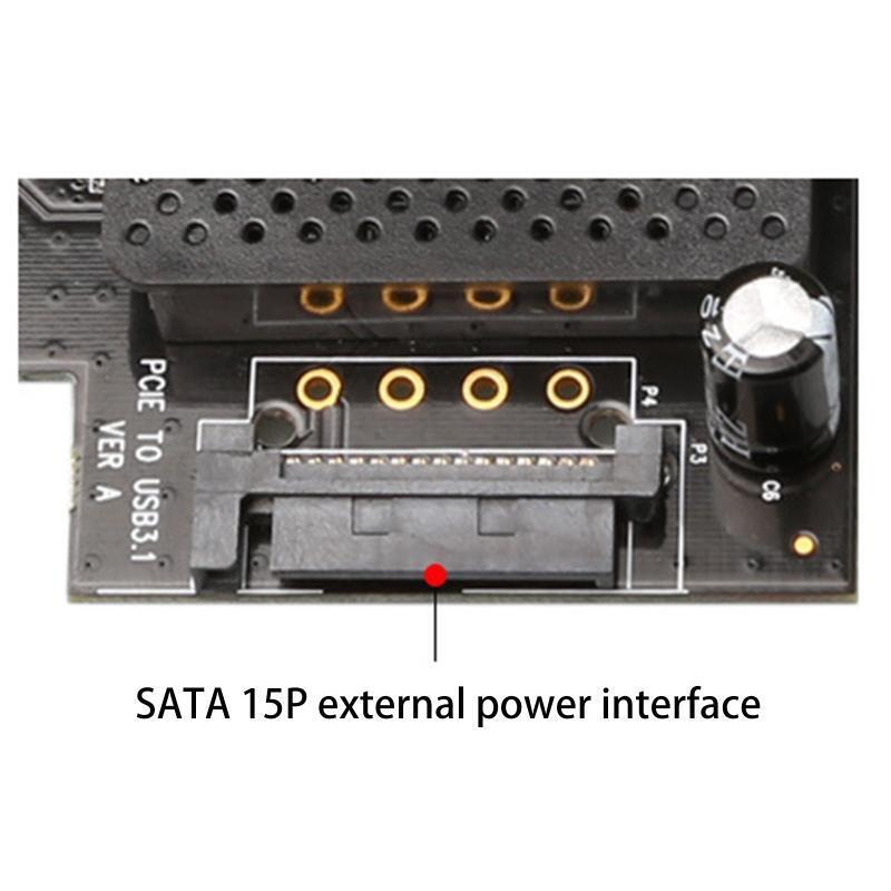 USB3.1 to PCI-E 10Gb Adapter Drive-free for Desktop PCI Express X1 X4 X8 X16