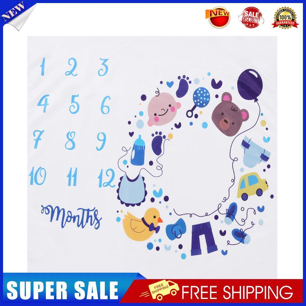 Cute Cartoon Baby Photography Blanket Calender Backdrop Cloth Photo Grops