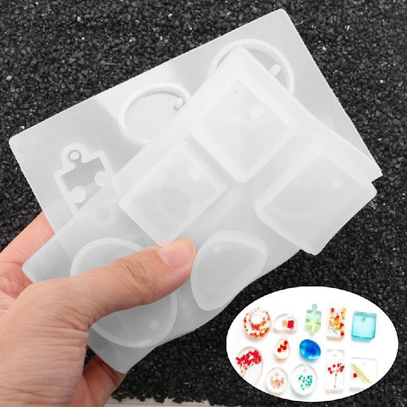 Various Shapes Necklace Silicone Mold for DIY Crafts Jewelry Making Pendant