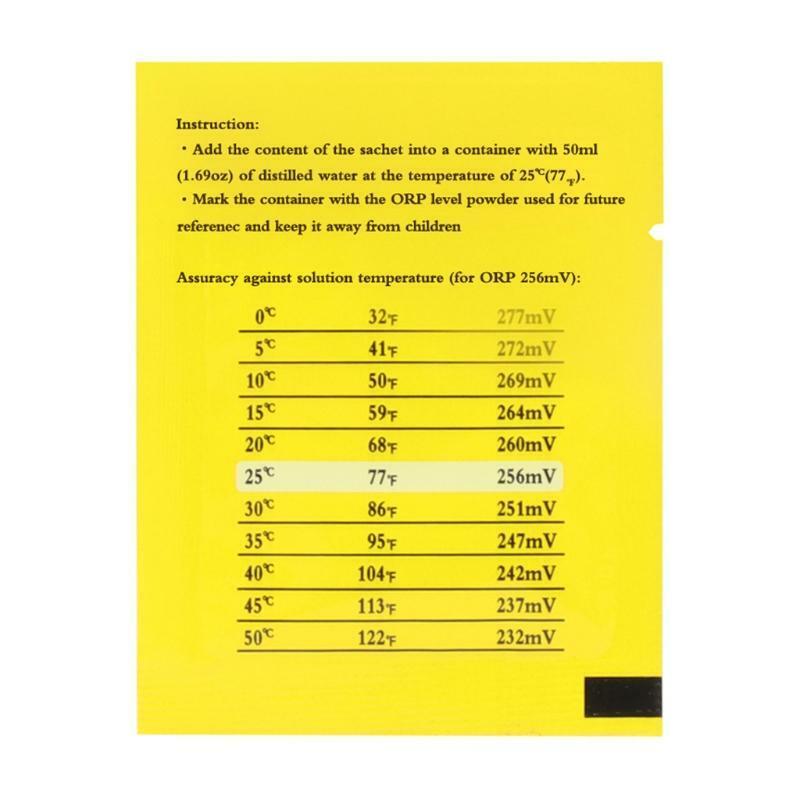 ORP Buffer Solution Powder for ORP Tester Meter Measure Calibration Liquid 256mV