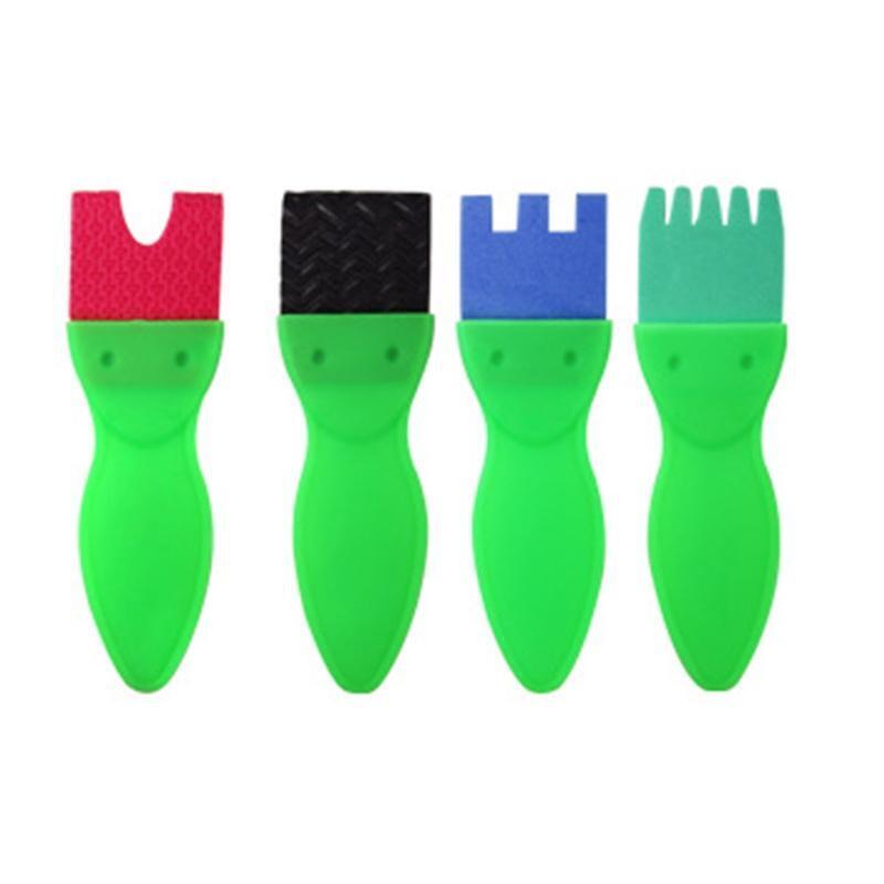 26Pcs Sponge Painting Brushes Kids Drawing Tools Early Learning Kit with PVC Bag