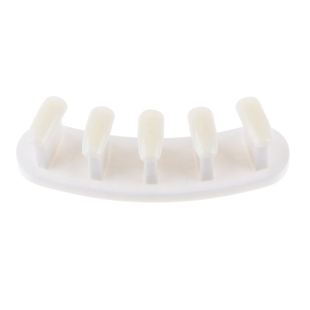 3 in 1 Nail Holder Practice Training Display Stand w/15pcs Nail Tips (White