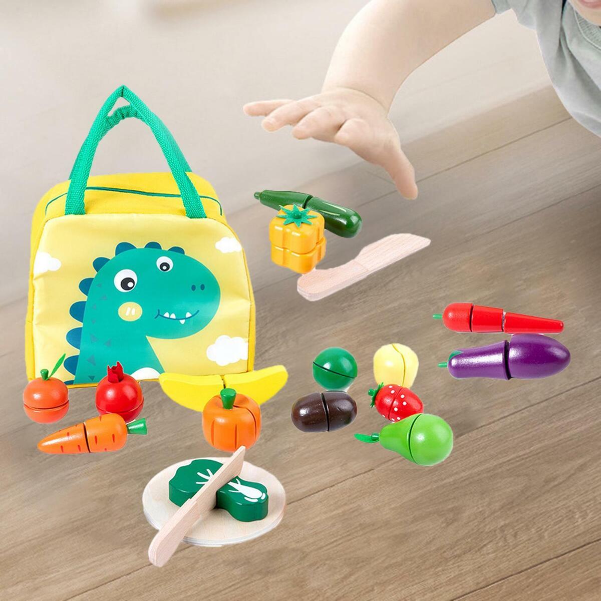 Fruit Vegetable Food Cutting Set Learning Interactive Food Playset