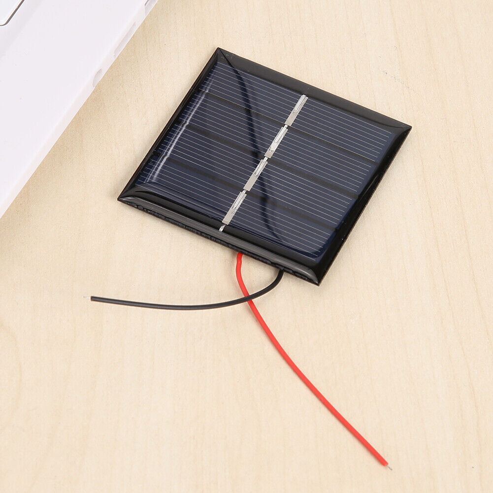 0.45W 2V Solar Panel with 10cm Wires for DIY Battery Phone Charger (2pcs)