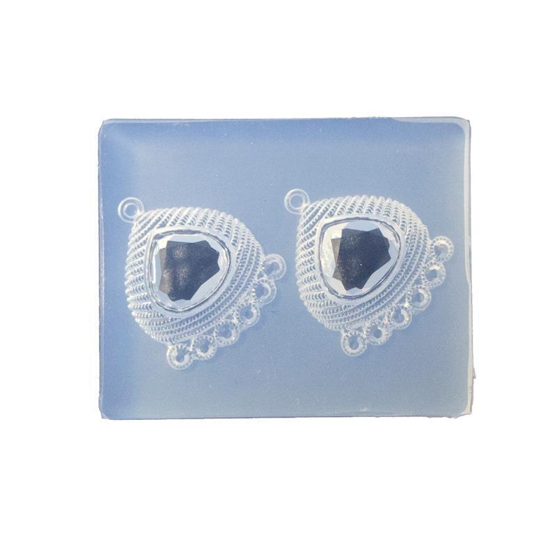 Shiny Jewellery Casting Molds Earrings Mold Tear Drop Shape for Girl Ornament