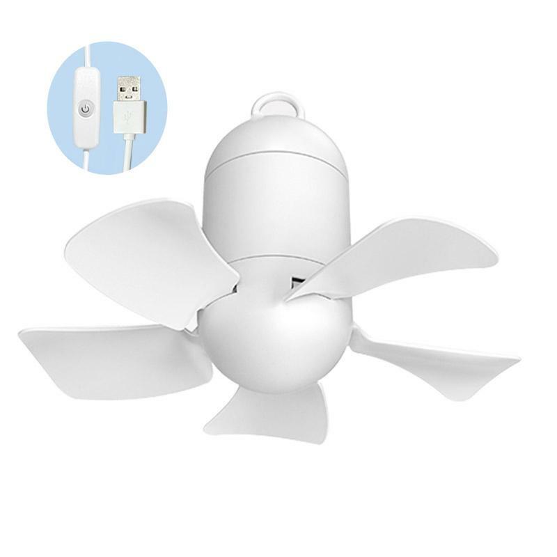 8.7inch USB Camping Fan with Switch 8000mAh Ceiling Fan Hanging Fan for Summer