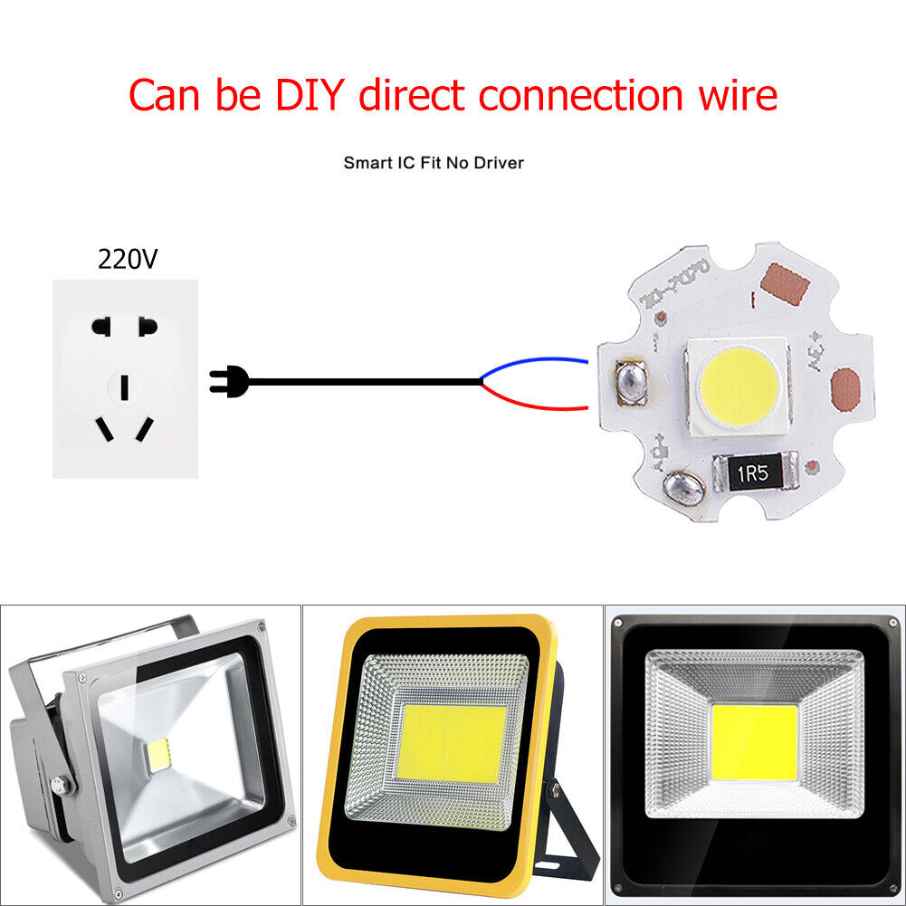 High Power 5V 3W COB LED Lamp Chip Light Source for Floodlight (White)