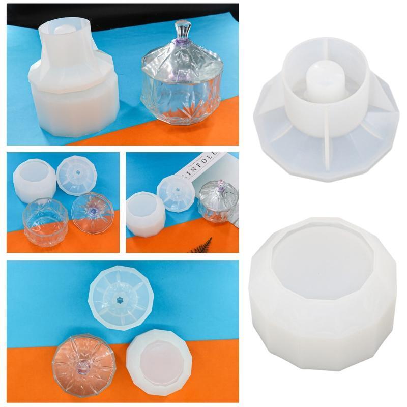 Starry Sky Storage Box Silicone Molds 2Pcs Mirror Surface DIY Mould Decor