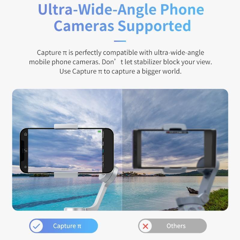 Smartphone Foldable Gimbal Handheld Stabilizer Time-Lapse for Vlog or Tripod