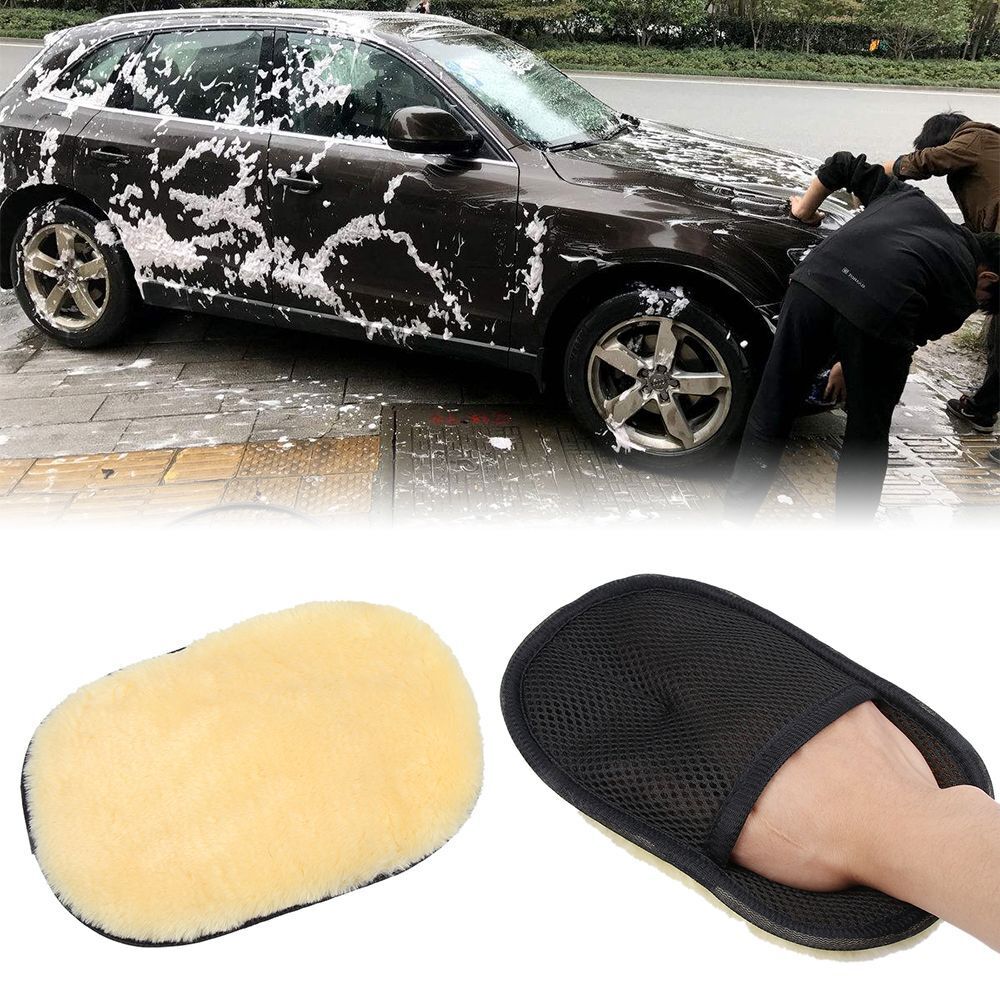 Mitten Care Products Cleaning Brush Car Style Wash Gloves Wool Brushes
