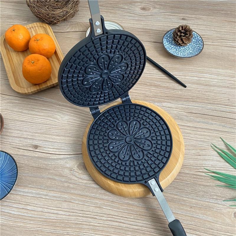 Waffle Cone Making Mold Aluminum with Non Stick Coating Waffle Baking Pan Maker