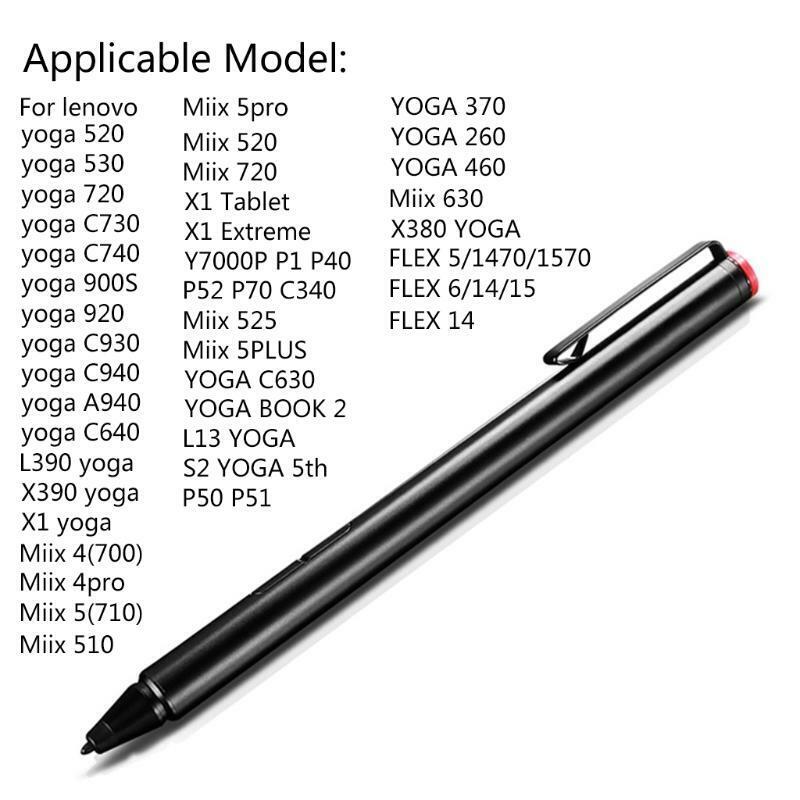 2048 Touch Stylus Pen for Lenovo- Thinkpad Yoga520/530/720 MIIX 4/5 Active Pen