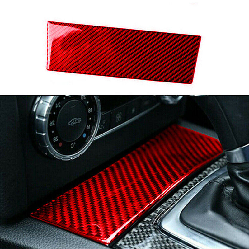Carbon Fiber Cigarette Lighter Panel Cover Fit For Benz C Class W204 07-13