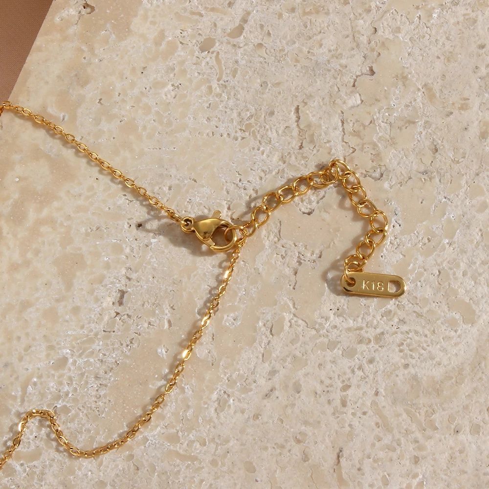 Men Meaningful Titanium Steel Clavicle Chain 11:11 Rectangle Pendant Necklace