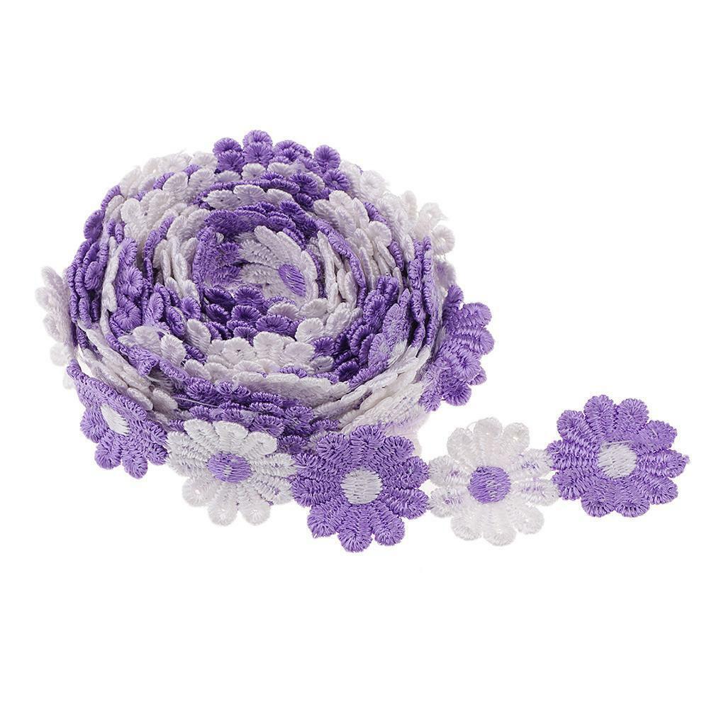 6 Yards Mixed Daisy Flowers DIY  Ribbon DIY Sewing Crafts Lace