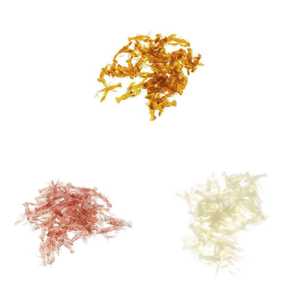 50pcs Crawfish Soft Bait Fishing Lure Life-like Crayfish Jig Head Red