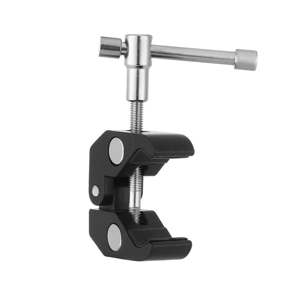 Monopod Articulated Clamp Studio Flash Bracket Magic Arm Claw Tongs Pliers Clip