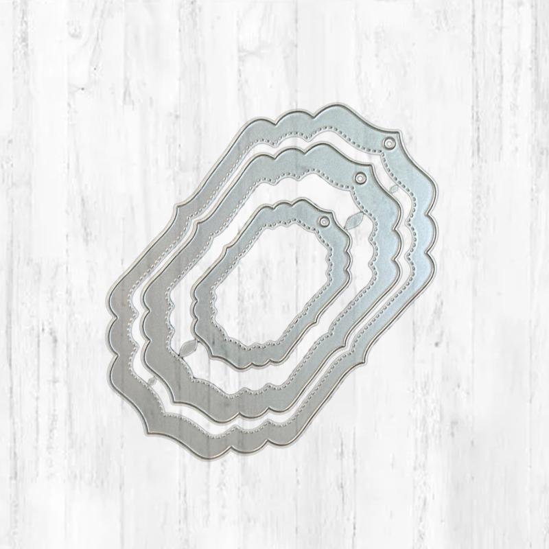 Delicate Frame Metal Cutting Dies for DIY Cards Making Journaling Decorations