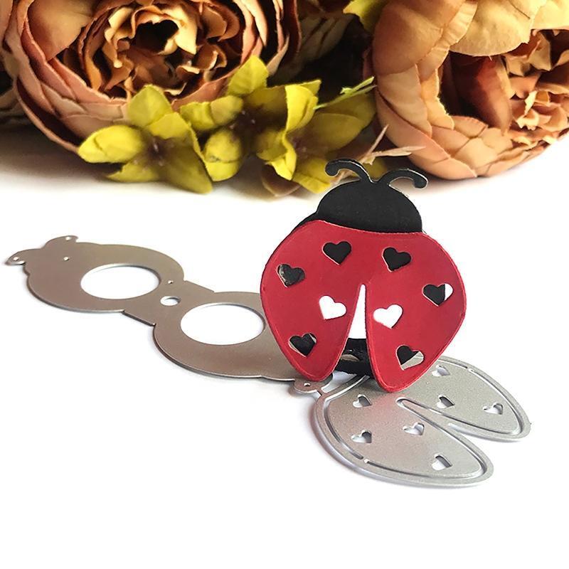 Ladybug Lollipop Holder Metal Cutting Dies Photo Album Decoration Accessories