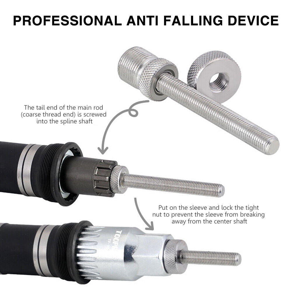 MTB Bike Crank Extractor Puller Anti Drop Auxiliary Disassembly Repair Tool