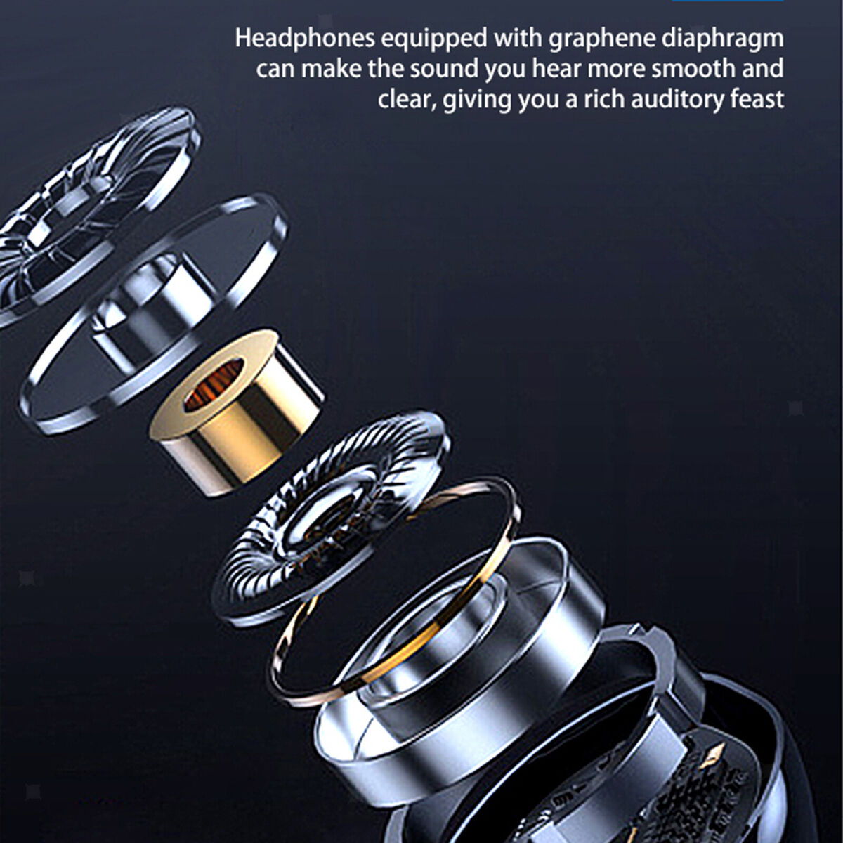 Headphones Neckband Sports Earphones with microphone rophone  100Hrs