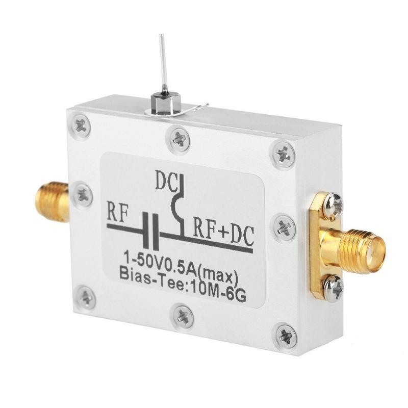 RF DC Blocking Biaser Bias Tee10MHz-6GHz Broadband Radio Frequency Coaxial Bias