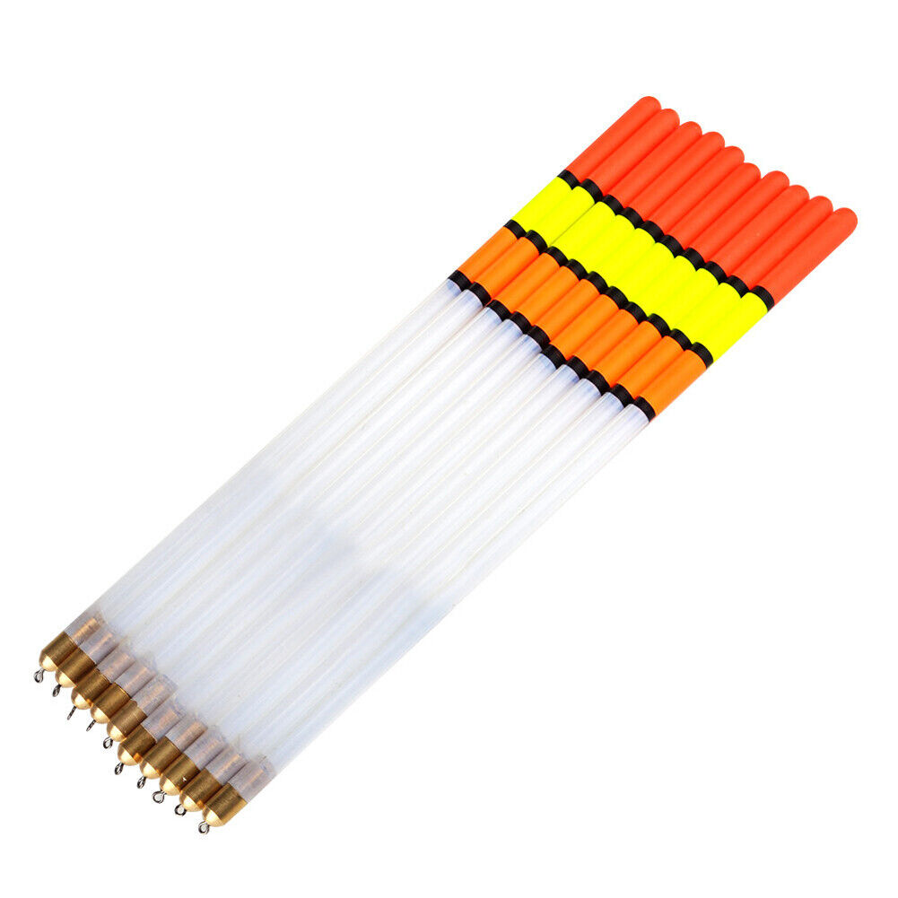 10x Fishing Float Transparent Pipe Drift Carp Feeder Floats Fishing Tackle