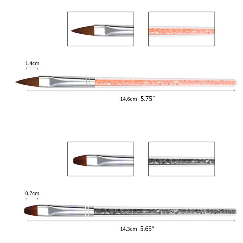 Gel Nail Art Brushes Ball tip pen for Nail Art for Home Use and Professional