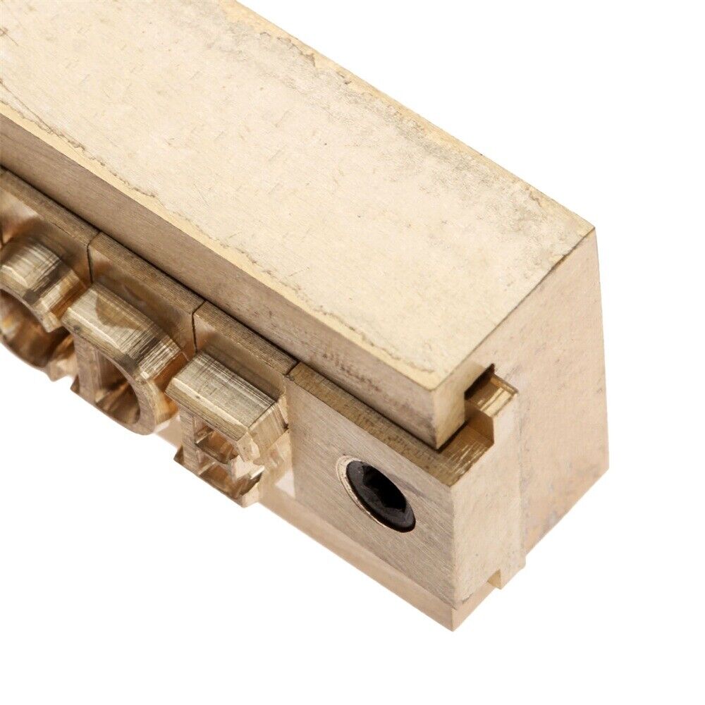 1pc Brass Steel T-Slot Fixture Holder  Brass Alphabet Letter Font Stamp