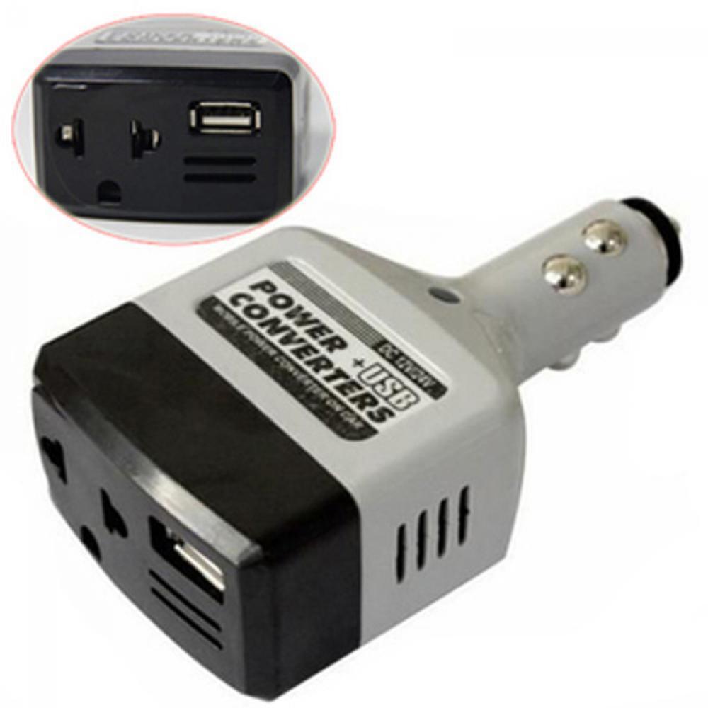Practical New Car inverter converter Power USB DC 12V to 220V  Charger Adapter
