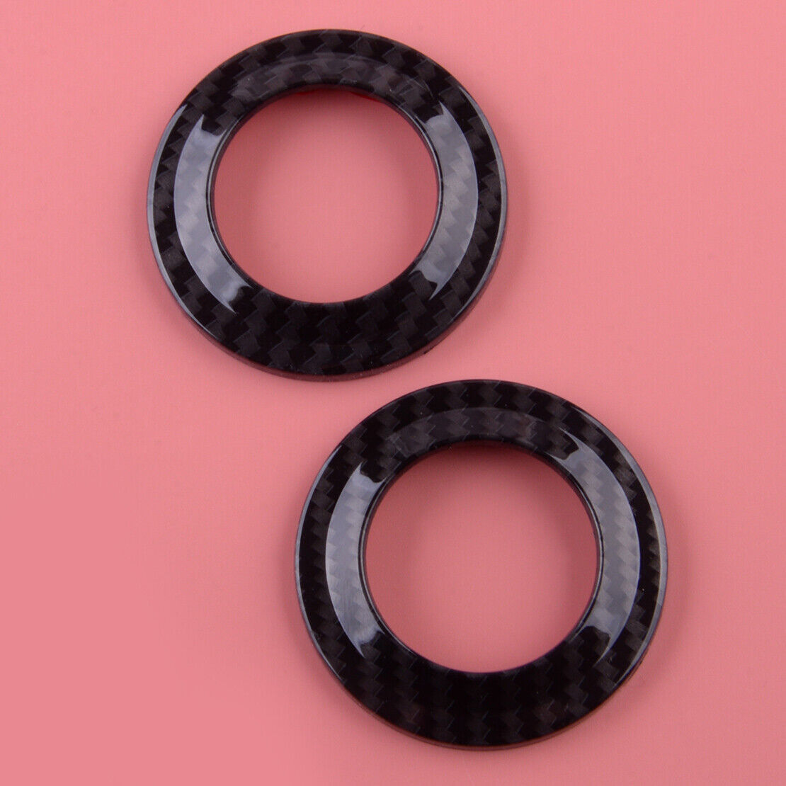 Carbon Fiber ABS A Pillar Horn Speaker Decor Cover Trim Fit For Jeep Wrangler JK