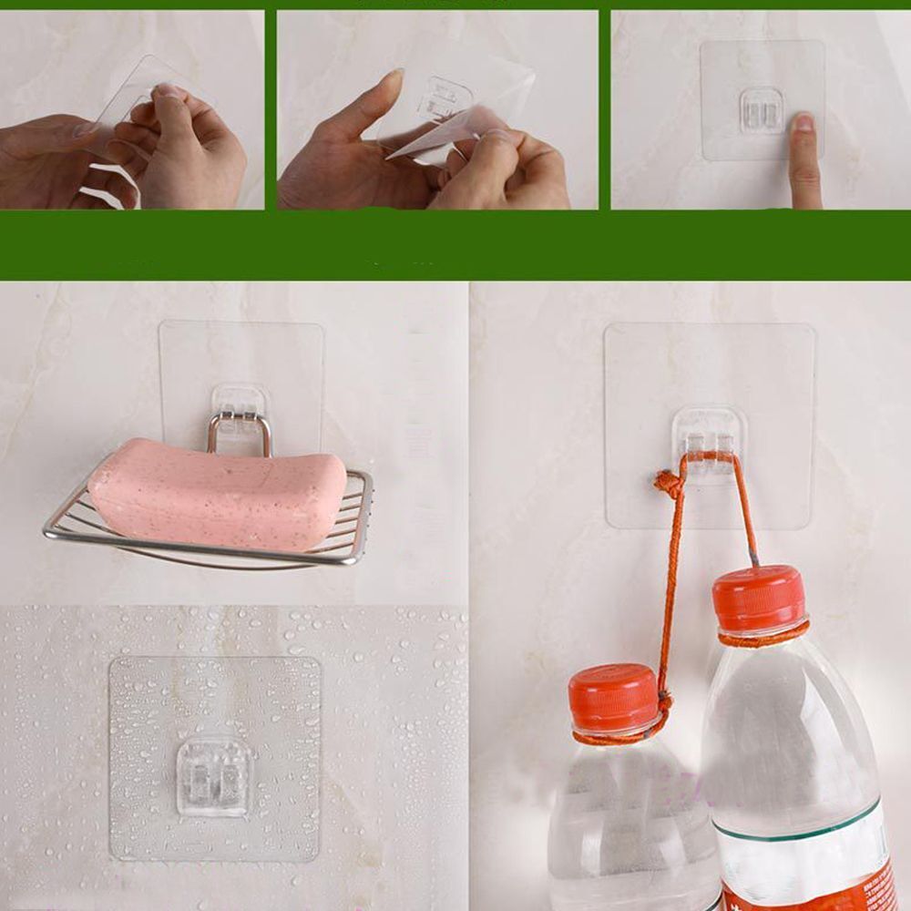 Household Seamless Adhesive Hook Wall Rack Storage Hanger Traceless Hooks