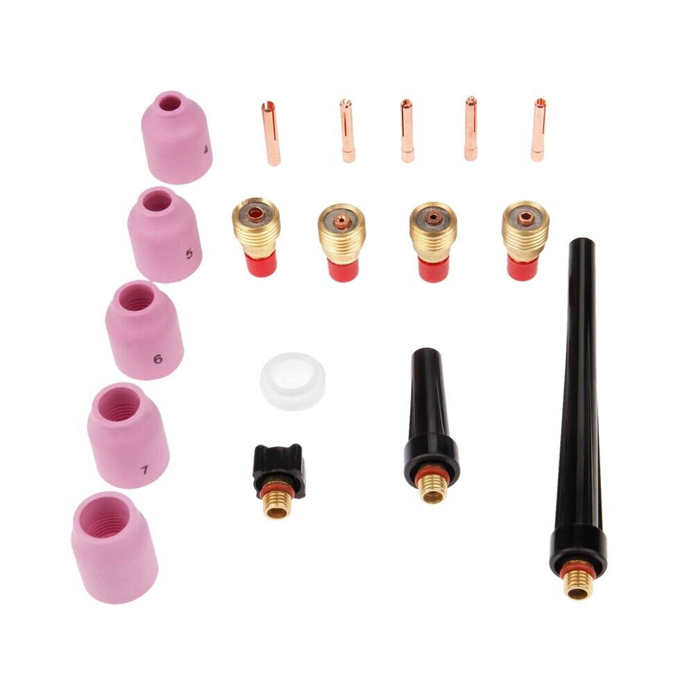18X TIG Gas Lens Collet Body TIG Back Cap Welding Torch SR WP9 20 25 Durable Use