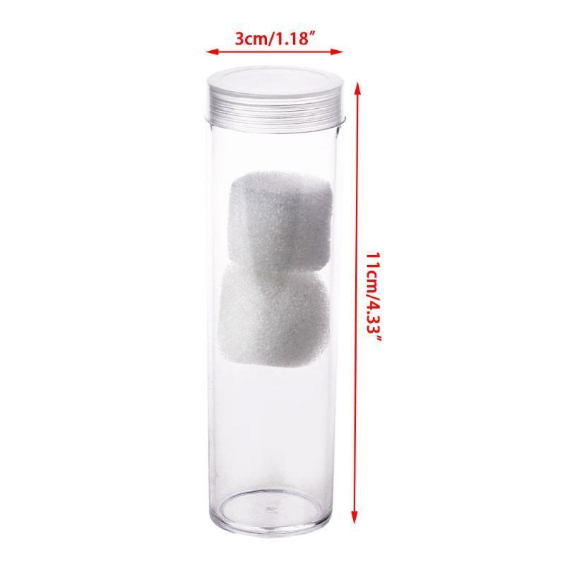Round Plastic Storage Tube With Screw On Cap For 27mm Coins Or Holder Capsules