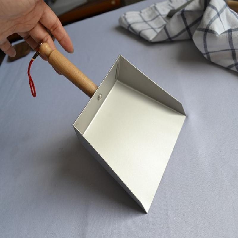 Mini Stainless Steel Dust Pan with Handle Cleaning Shovel Metal Cleaning Tool