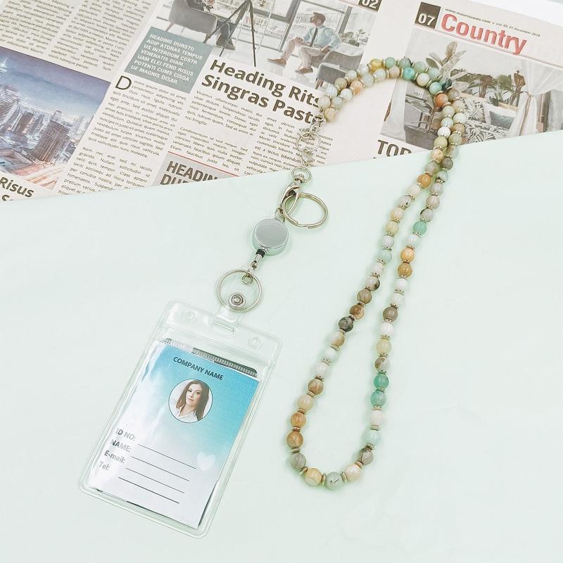 Badge Lanyard for Women Retractable Teacher lanyards for ID Badges and Keys