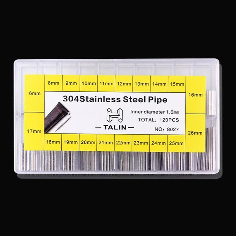 Watchband Tube Bars Set Watch Strap Clasp Tube Link Band Pin Friction Bar 1 Box