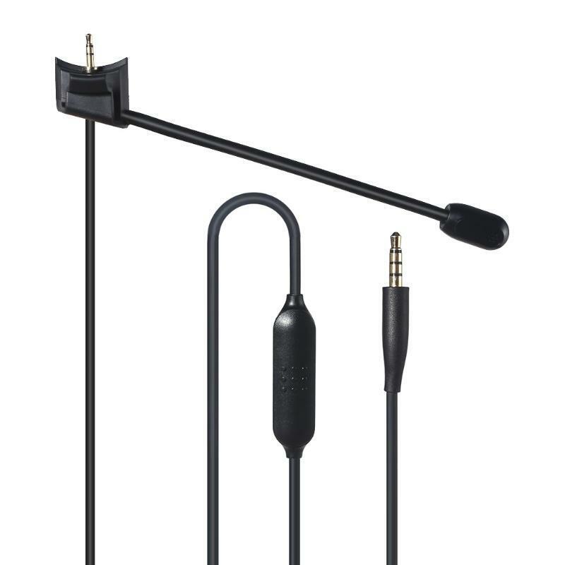 Professional Game Mic Kits for QC35 Wireless Headphones Sliding Volume Control
