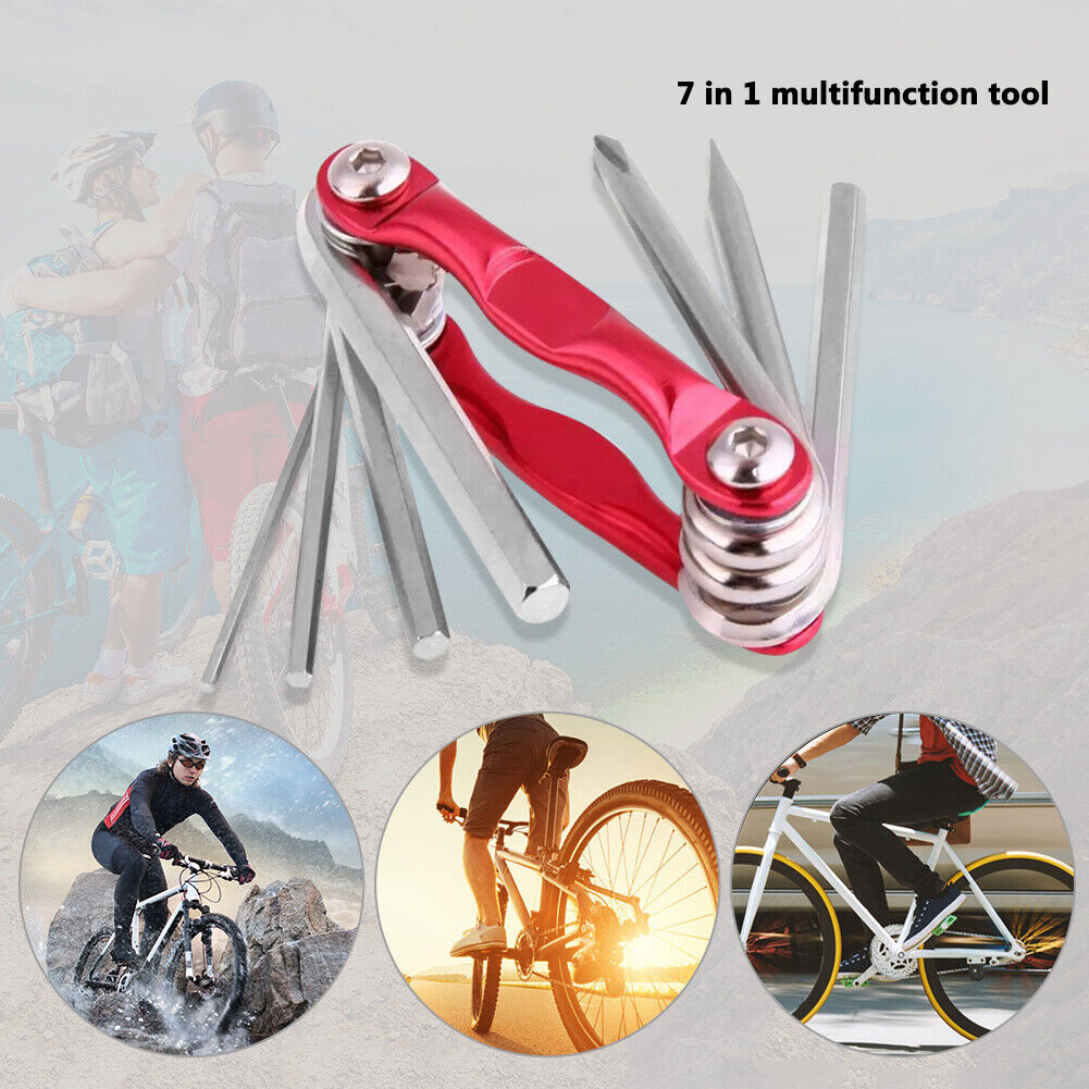 7 in 1 Bicycle Repair Tools Portable Multifunctional Maintenance Tool Kits