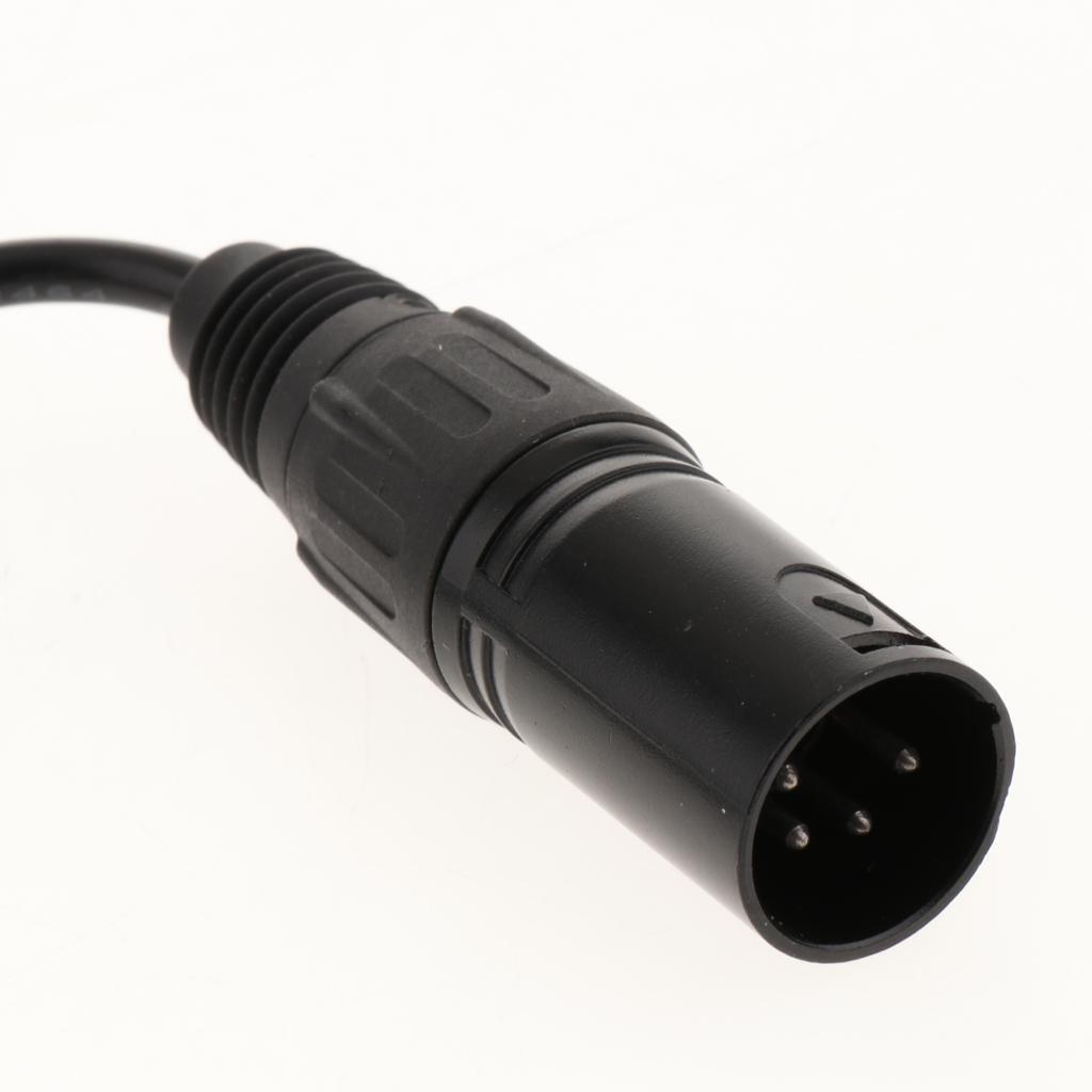 DC Adapter Male to 4-pin XLR Male Cable Length 60 Cm