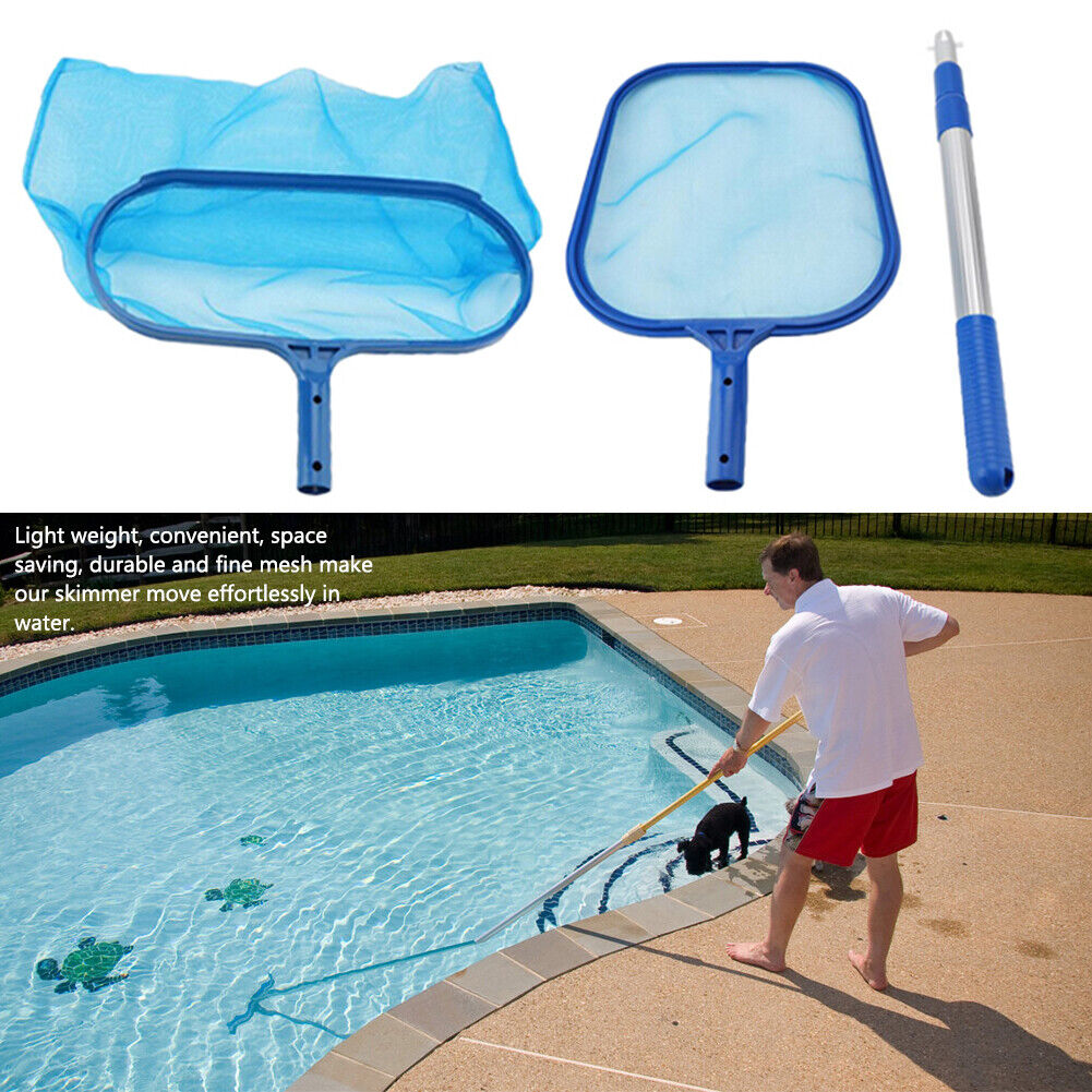 3pcs Fishing Net Swimming Pool Shallow Deep Spa Leaf Skimmer Cleaning Tools
