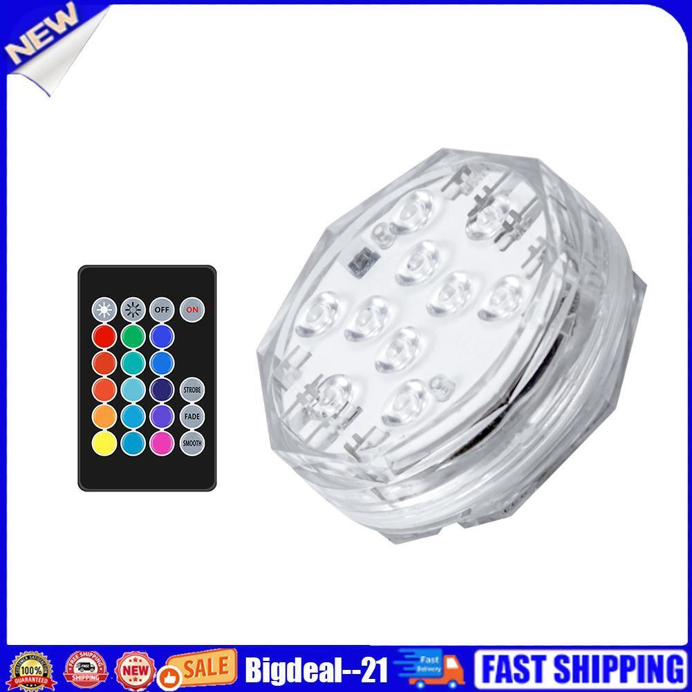RGB Submersible LED Underwater Light Fish Tank Pond Spa Swimming Pool Lamp