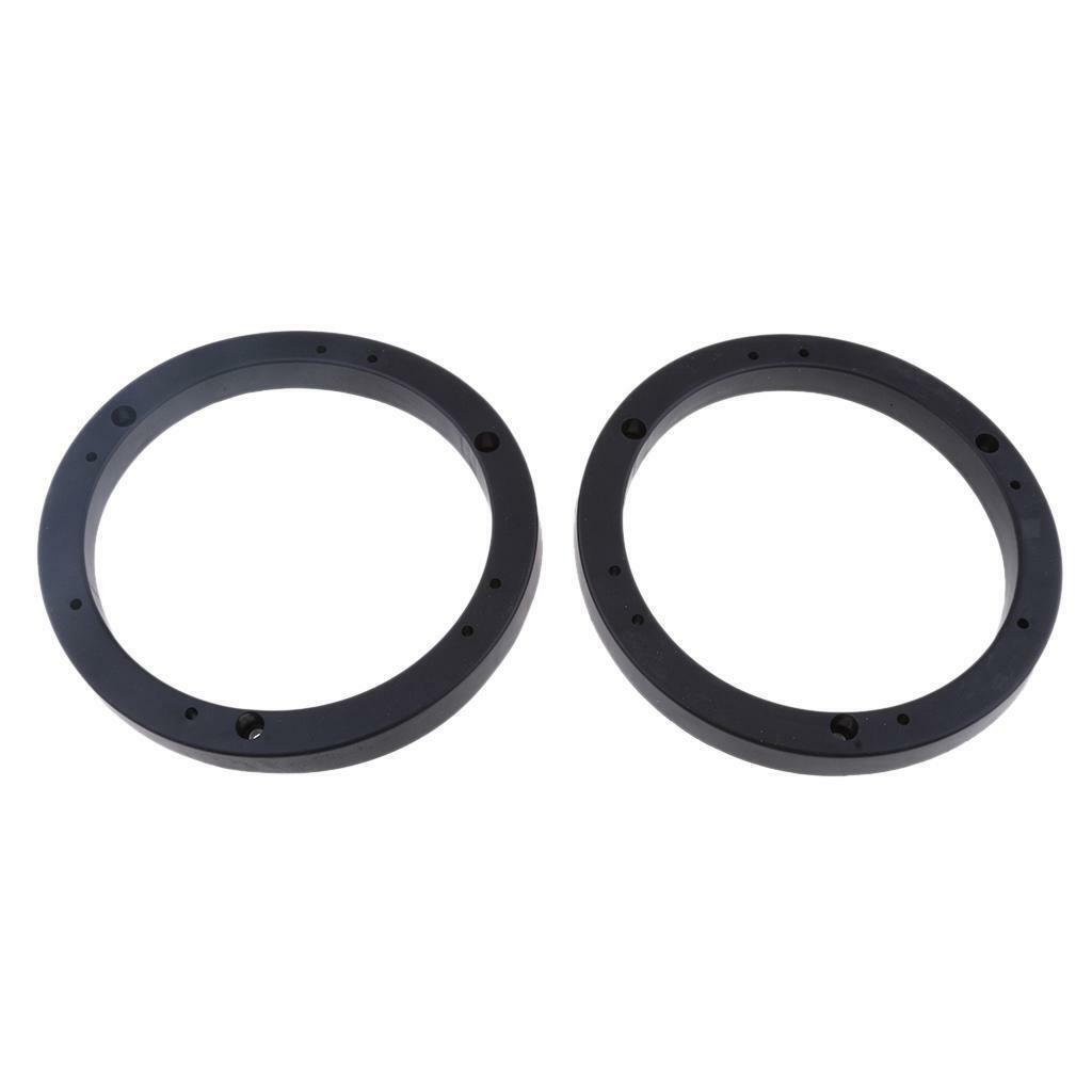 2x Universal 6inch Car Speaker Spacer Adapter Bracket Holder Black