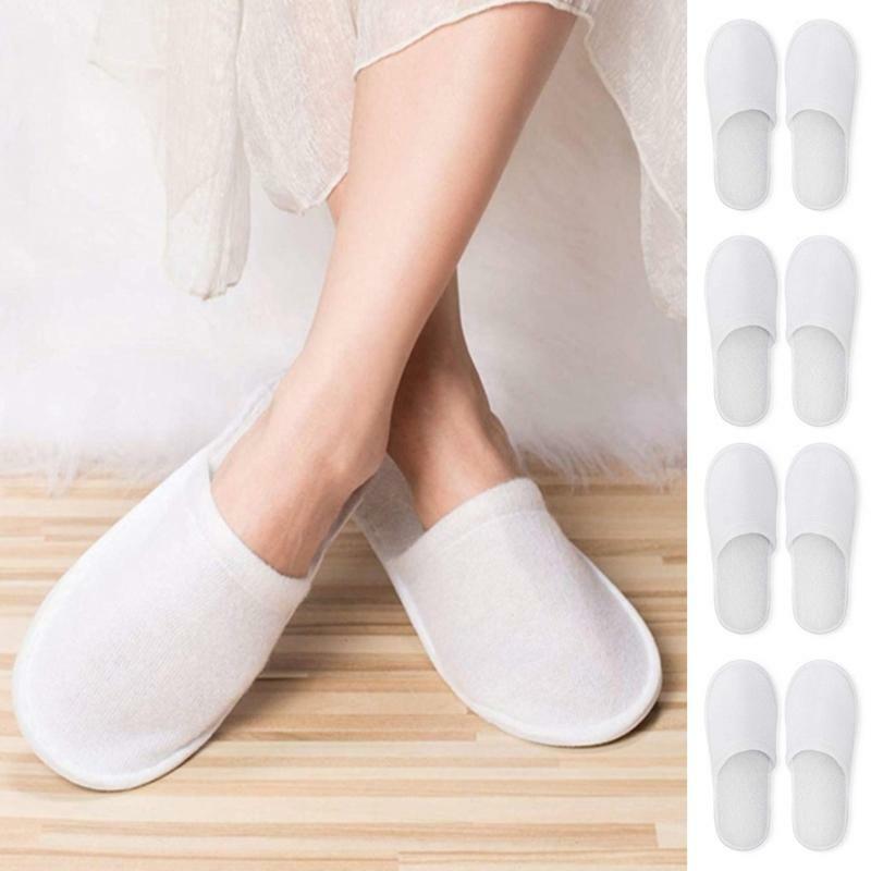 12 Pairs of Spa Flip-flops Disposable Slippers Suitable for Hotel Guests