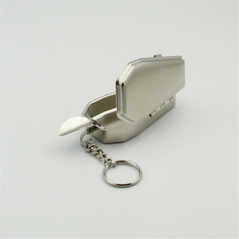 Mini Outdoor Ashtray Cigarette Keychain Smoking Ash Tray Christmas Gift