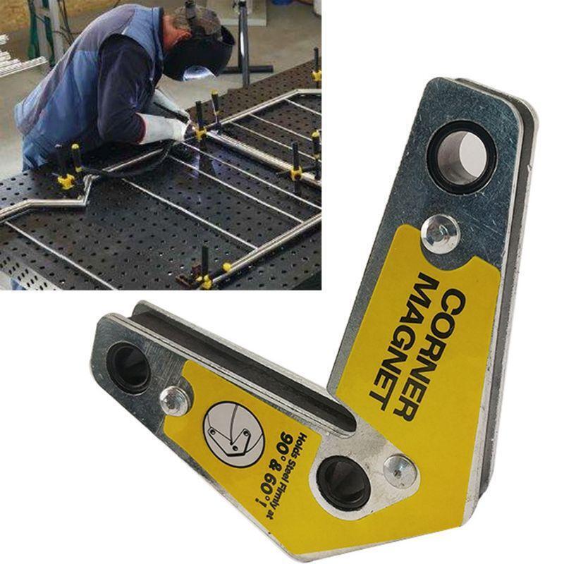 60/90/120° Magnet Welding Locator Magnetic Holder Weld Fixture Corner Clamp Tool