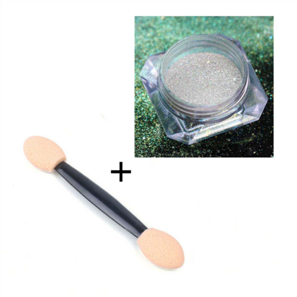 DIY Nail Art Pigment Glitter Mirror Neon Mermaid Chrome Powder Dust Gel Polish